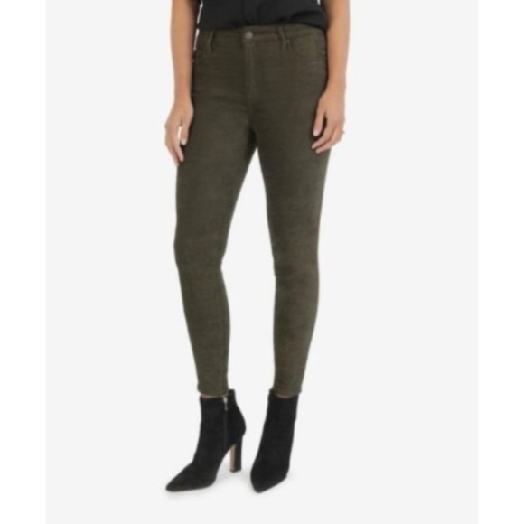 NWOT Kut from the Kloth Connie Hi-Rise Ankle Faux Suede Skinny Jeans Sz. 2 - Picture 1 of 6